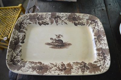 Beaver large serving plate 4