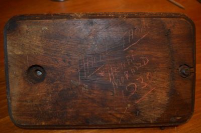 Signed and dated tobacco chopper. 3