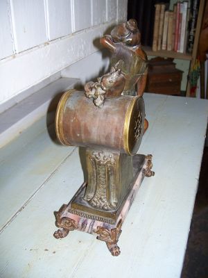 Horloge r&eacute;gule et marbre rose 8
