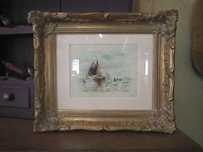 Very nice old 19th century W. Greeding watercolor 3