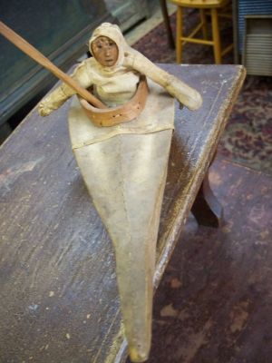 Inuitt kayake with kayakisy circa 1900 5