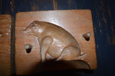 Pig double sided sugar mold 1