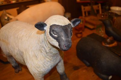 Carved sheep by Leonard Croteau 9