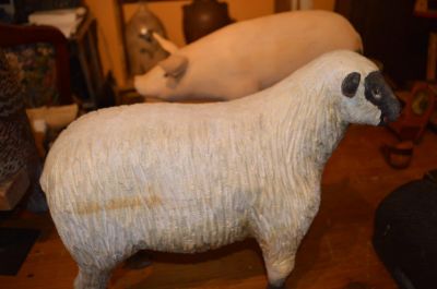 Carved sheep by Leonard Croteau 7