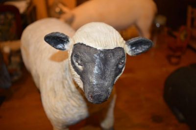 Carved sheep by Leonard Croteau 4