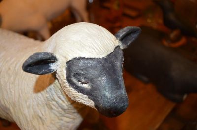 Carved sheep by Leonard Croteau 3