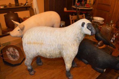 Carved sheep by Leonard Croteau 2