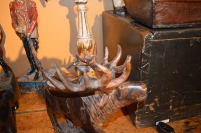 Folk-art moose carving 4