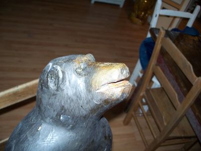 Ours sculpt&eacute; en bois 4