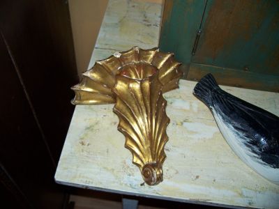 Paire de petites corniches en bois 2