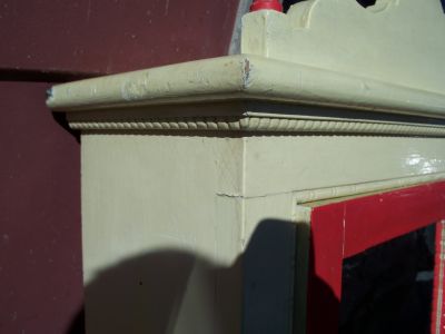 Very nice drug cabinet all carved 5