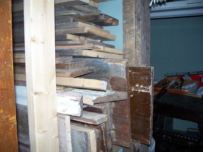 Planches de vieux pin provenant de planchers 3
