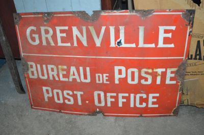 Annonce porcelaine bureau de poste de Grenville 1