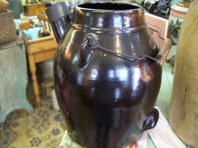 Real nice stoneware jar with spout 10