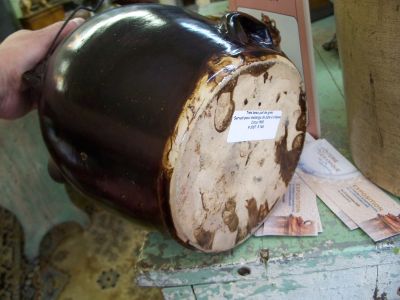 Real nice stoneware jar with spout 11