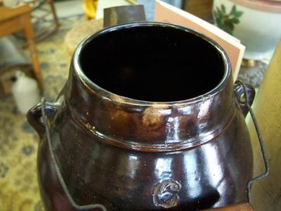Real nice stoneware jar with spout 5