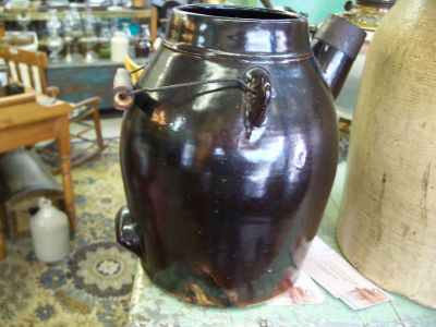Real nice stoneware jar with spout 6