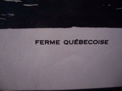 Rodolphe Duguay print la ferme Qu&eacute;b&eacute;coise 2