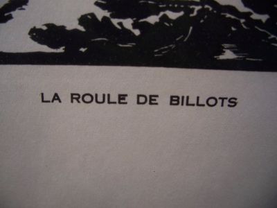 Rodolphe Duguay woodblock print la roule de billots 2 Rodolphe Duguay woodblock print la roule de billots 2