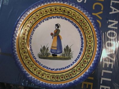 Quimper plate old , made for Ogilvy's 1