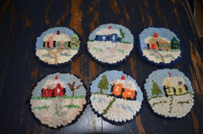 Ensemble de 6 sous-verres crochetés 4