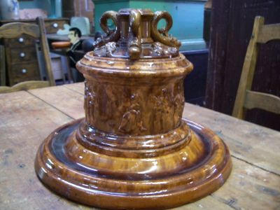 Scarce Dion pottery tobacco safe 1