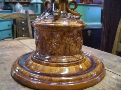 Scarce Dion pottery tobacco safe 3