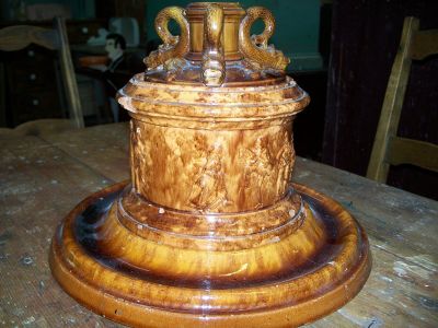 Scarce Dion pottery tobacco safe 2