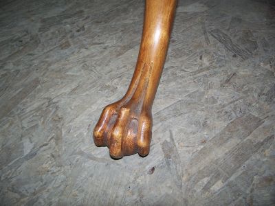 Double tray signed mahogany table 7 Double tray signed mahogany table 7