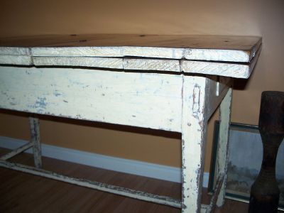 Table papillon &agrave; traverse en pin 8