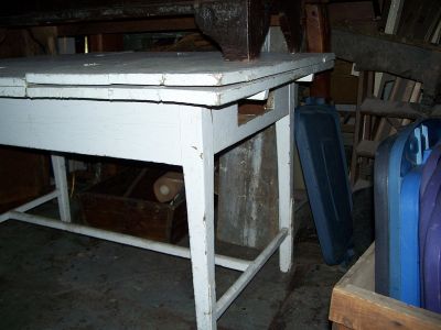 Table papillon &agrave; traverse en pin 10