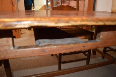 Small pine stretcher table on the rough !! 8 Small pine stretcher table on the rough !! 8