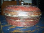 Wooden polychromic Native bowl