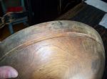 Vieux bol de bois tourné - Antiquités