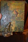 small painting and polychromed carving - Antiques