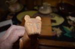 folk cat carving6
