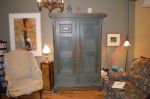 3 door Adams style pine armoire forged nails7