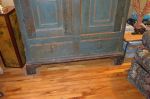 3 door Adams style pine armoire forged nails10