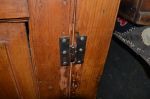  raised panels small pine cupboard - Antiques