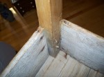 Pine bench on the rough with its graining5
