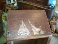 Extraordinaire bo�te � sel en pin
