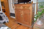 Pine buffet with multiple panels.2