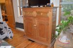 Pine buffet with multiple panels.3