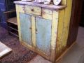 Buffet ouvert en pin avec tiroir petit format