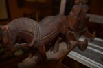 carved horse team and buggy2