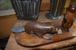 Beaver carving - Antiques