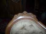 Carved roses 3 places love seat great condition4
