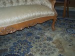 Carved roses 3 places love seat great condition6