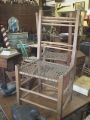 Bel ensemble de 4 chaises avec fod de babiche2