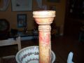 Superbe gros chandelier tourn� polychrome - Antiquit�s